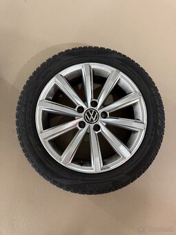 Predám kolesá VW R17 215/55 - 5