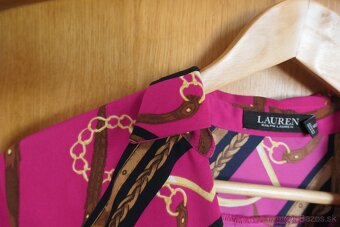 RALPH LAUREN krasne luxusne ikonicke damske saty M/L - 5