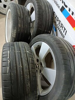 4ks alu disky orig. Škoda 5x112 R17 225/45 r17 - 5