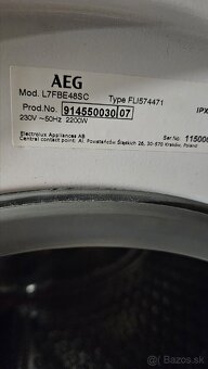 Predam pračku AEG Lavamat 7000 serieš 1-8kg - 5