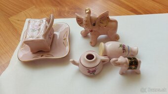 Ružový mini porcelán a miniaturky - 5
