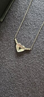 Preciosa srdce crystals náhrdelník strieborný - 5