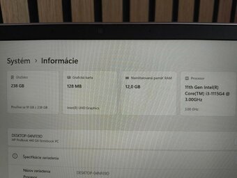 HP ProBook 440 g8 i3 11th gen 12gb ram - 5