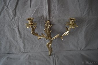 Mosadzné nástenné svietniky - 5