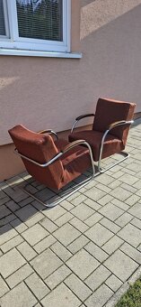 Funkcionalistické chrómové kreslá - 5