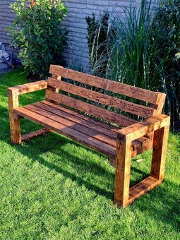 Drevená lavička/lavica - 5