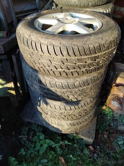 ALU disky 5x114,3 r16 a zimné gumy 215/65r16 - 5