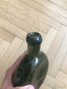Vojenská ruská poľná fľaša WW1 sklo - 5