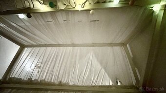 Drevena domcekova postel s rostom a matracom - 5