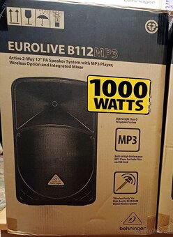Aktívne repro Behringer B112Mp3 1000W - 5