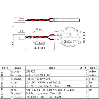 Batérie CMOS CR2032 a CR2016 - 5