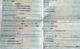 FORD MONDEO MK4 1.6 TDCI 2011 predám MOTOR T1BB, DVERE, TRYS - 5