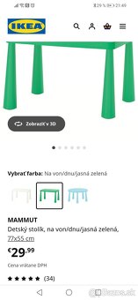 Ikea stolík + 2 stoličky - 5