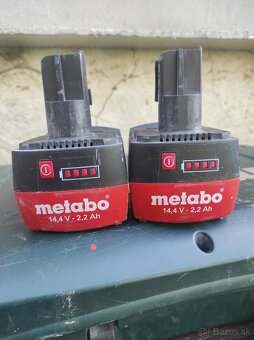Predám set vrtačky Metabo BSZ 14.4 Impuls + 2x baterka - 5