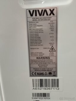 Mobilná klimatizácia Vivax 2,5 kW - 5