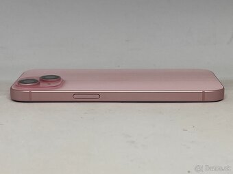 IPHONE 15 PINK 128GB ZÁRUKA - STAV AKO NOVÝ - 5