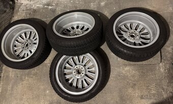 BMW alum. disky (VW, AUDI, Škoda) 8Jx18”z BMW 5 + zimné pneu - 5