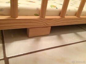 Detská drevená ohrádka s matracom - 5