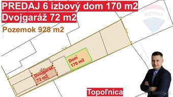 Na predaj 6-izbový dom 170 m2 s dvojgarážou 72 m2 v obci Top - 5