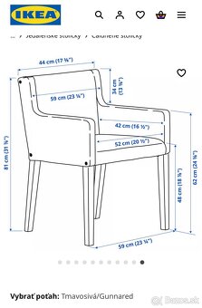 Predám jedálenský stôl + 6 stoličiek IKEA - 5