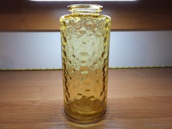 Retro ambrová pěkná velká váza. - 5