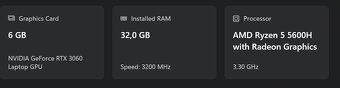 Lenovo Legion 5 Pro 16ACH6H s RTX 3060 - 5