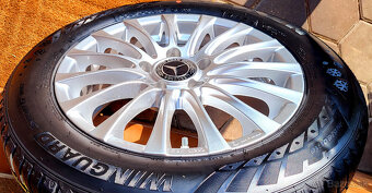 alu R16 5x112, zimné pneu 205/60,. Mercedes C, ako NOVÉ - 5