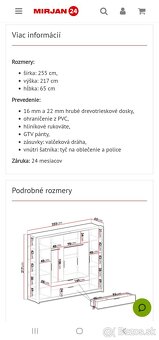 Šatníková skriňa sozásuvkami Solerini 255 - 5