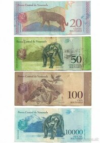 Zbierka bankoviek - Rakúsko Uhorsko + svet Kuba, Venezuela - 5