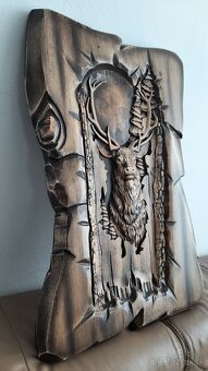 Drevený obraz Poľovnicke motivy 63×43cm.hr.4cm - 5