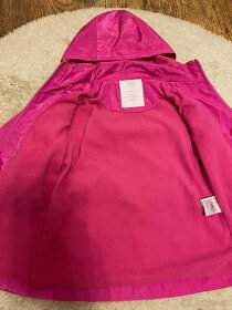 Dievčenský prechodný kabátik ,ružovej farby,veľkosť 98 - 5