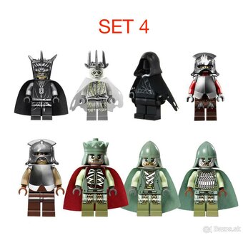 Figúrky pán prsteňov 1 (8ks) typ lego, nové - 5