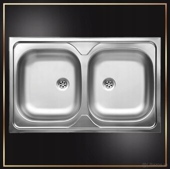 Sada - kuchynská skrinka, dvojdrez, bateria, sifon - 5