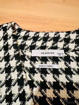 Čiernobiele šaty, Reserved, 34 - 5