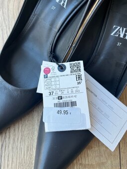 Kožené lodicky ZARA nové - 5
