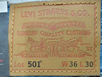 Pánské džíny Levi's 501 W36/L30=46/105cm p275 - 5