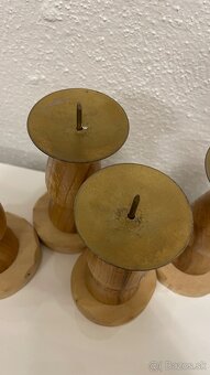 Drevené Svietniky 4 ks - 5