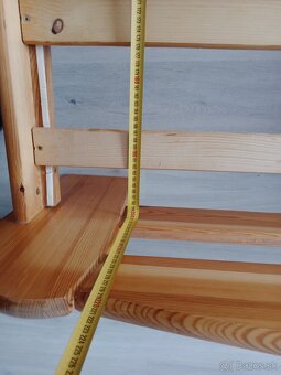 2ks drevené postele  masív 200x90 - 5