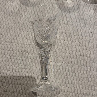 Bohemia Crystal sada brúsených pohárov na víno - 6ks - 5