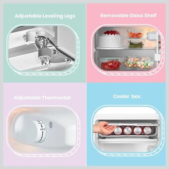 Comfee RCD50WH1 (E) – kompaktná mini chladnička, nová, -30% - 5