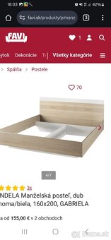 Manzelska postel 180x200cm - 5