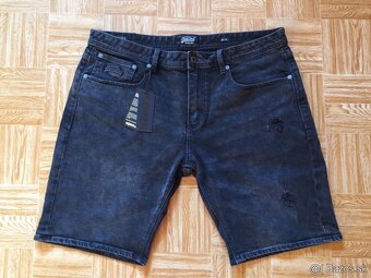 panske riflove sortky, kratasy Superdry velkost W36 - 5