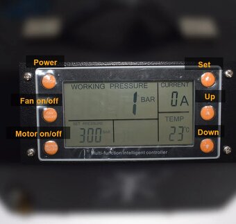 Vzduchový kompresor LCD-digital,12V/220V,TUXING,300Bar,PCP - 5
