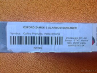 Zámok s alarmom - Oxford Screamer - 5