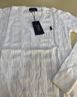 Ralph Lauren sveter biely - 5