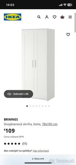 Ikea BRIMNES Skriňa - 5