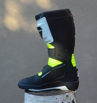 Predám mx sx čižmy SHOT žlté biele - 5