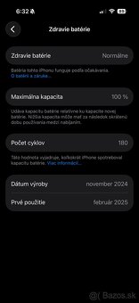iPhone 16 Pro,Black Titanium,256GB,top stav,zaruka 13mes. - 5