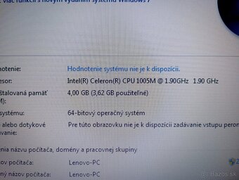 Lenovo B590 + Intel celeron 1005M + 4gb ram + Windows 7 - 5