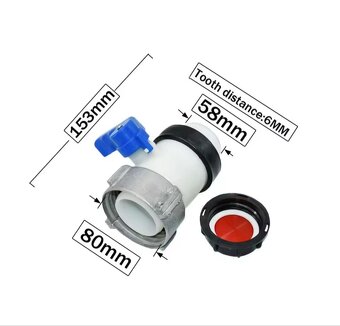 IBC ventil 80mm - 5